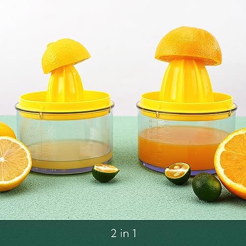 KITCHENDAO Citrus Juicer with Lid, 16OZ