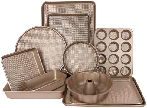 David Burke 12-Cup Muffin Pan, Carbon Steel, PFTE & PFOA Free, Oven