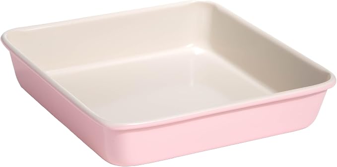 Paris Hilton Nonstick Carbon Steel Bakeware Collection, 9-Inch Square Cake Pan by TheWorldofParisHilton