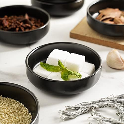 Selamica Ceramic 3.3 Inch Soy Sauce Dish Dipping Bowls Side Dishes