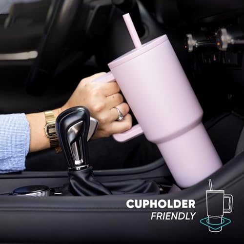 Simple Modern 40 oz Trek Tumbler with Handle and Straw Lid | Cup