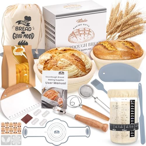 Sourdough Starter Kit with Bread Proofing Basket