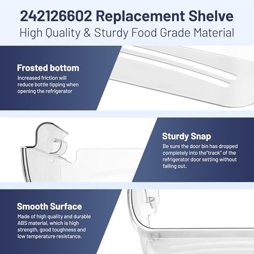 242126602 Refrigerator Door Bin Shelf Fit for Frigidaire Refrigerator