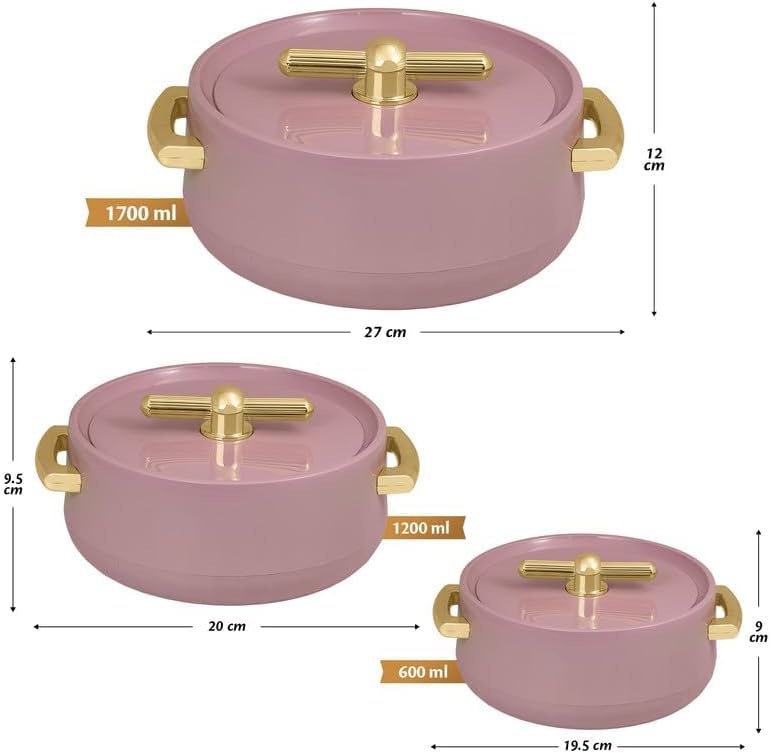 Casserole Inner Steel BPA Free|Advanced P.U. Insulation Keeps Food hot