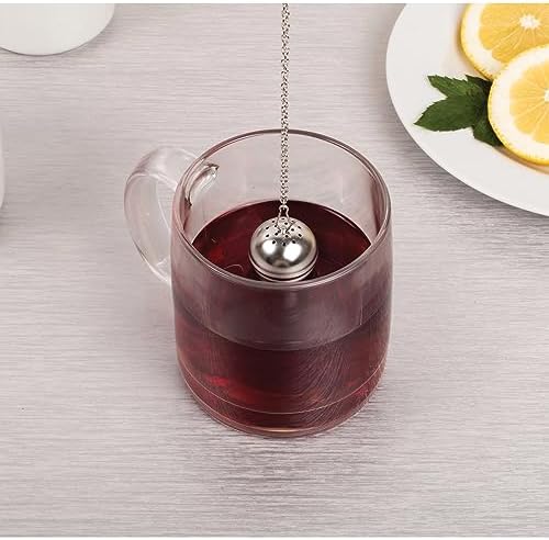 HIC Kitchen Mini Tea Ball Infusers, 18/8 Stainless Steel, Set of 4