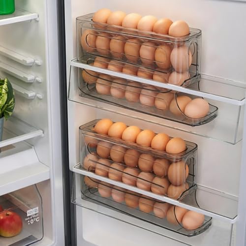 2-Pack 4-Tier Rolling Egg Dispensers