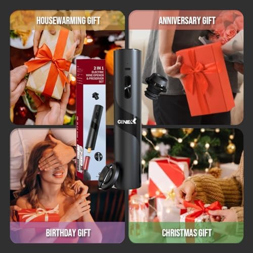 2‐in‐1 Electric Wine Opener & Wine Preserver COMBINED | Cool Wine Gift