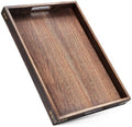 Wood Serving Tray - 17In Large Serving Tray with Handles | Decorative
