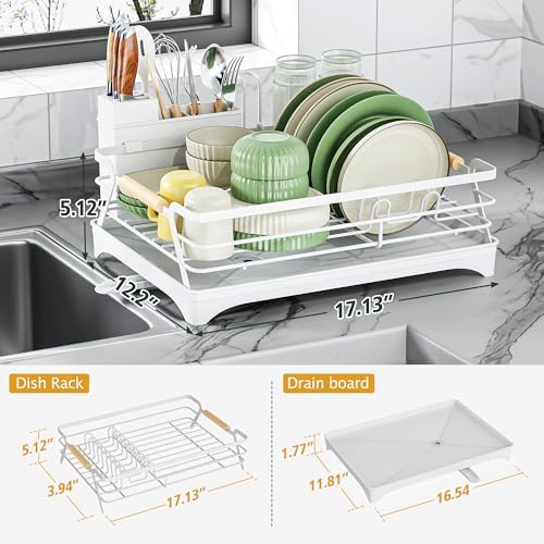 Epicano Dish Drying Rack, White