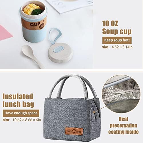 3-Layer Stackable Wheat Straw Bento Lunch Box Kit