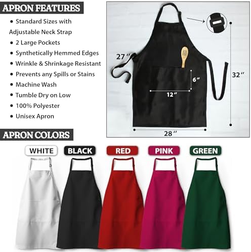 7th Hill Personalized Kids Apron For Cooking, Mommy and Me Aprons with