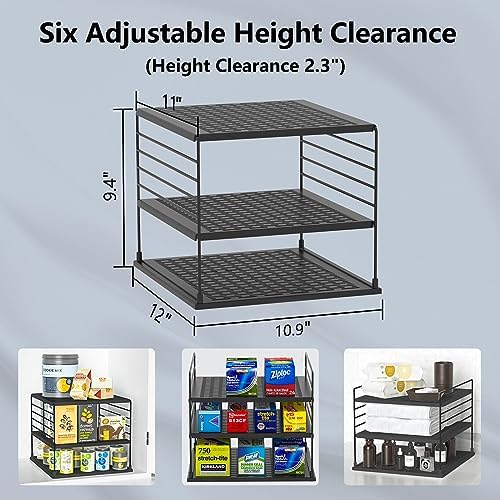 Cabinet Organizers and Storage -Divided Compartment Holder for Plastic