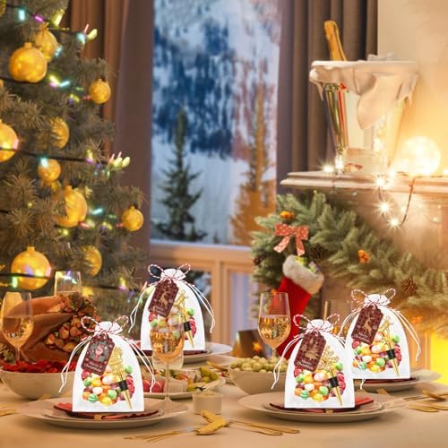 12Pcs Christmas Wine Bottle Stoppers Set Xmas Tree Santa Claus Deer