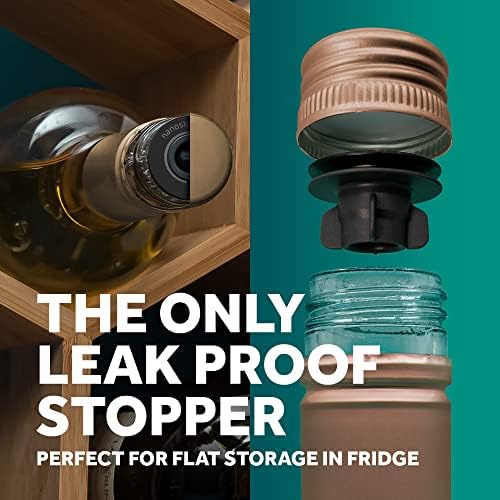 Airtender Wine Vacuum Pump Preserver with 3 Reusable Bottle Stopper