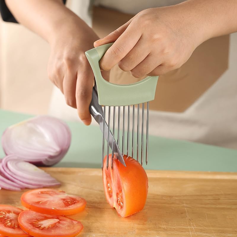 Onion Holder for Slicing, Lemon Slicer Onion Cutter, Vegetable Cutter