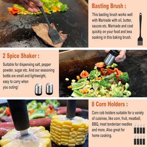 N NOBLE FAMILY 38PCS Griddle Accessories Kit