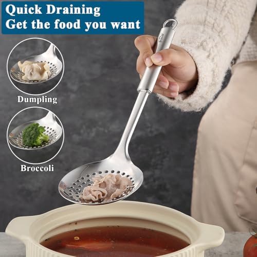 Berglander Spider Strainer Skimmer Ladle 2 Pieces, Stainless Steel