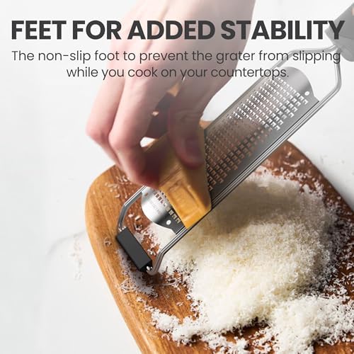 Cheese Grater, Lemon Zester, Fine Cheese Grater with Handle, Width
