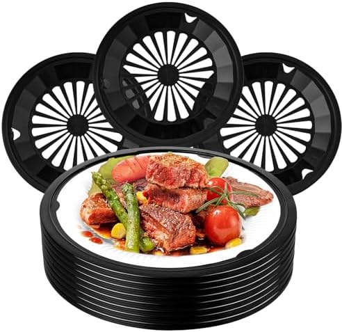 24 Piece Reusable Plastic Paper Plate Holders, 10 inch heavy duty with