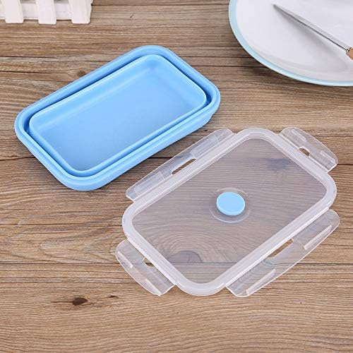 F&Y 800ml Silicone Collapsible Portable Lunchbox Bowl Folding Food