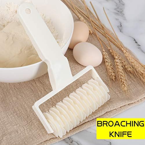 Lamoutor 2Pcs Lattice Roller Cutter Pastry Cutter Roller DIY Baking