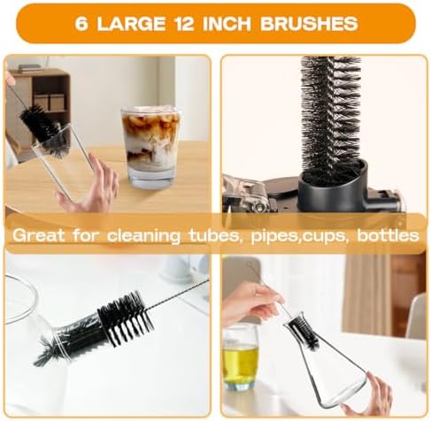 Brush Family Straw Cleaner Brush Set 6 Pieces