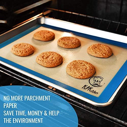 Silicone Baking Mat Set of 5, Blue