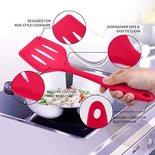 5Pcs Silicone Spatula Set Colorful Mini Spatulas - 480°F Heat