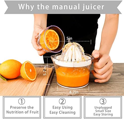 Sunhanny Citrus Juicer, 17-Ounce, Clear