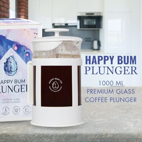 Happy Bum Glass French Press, 1L