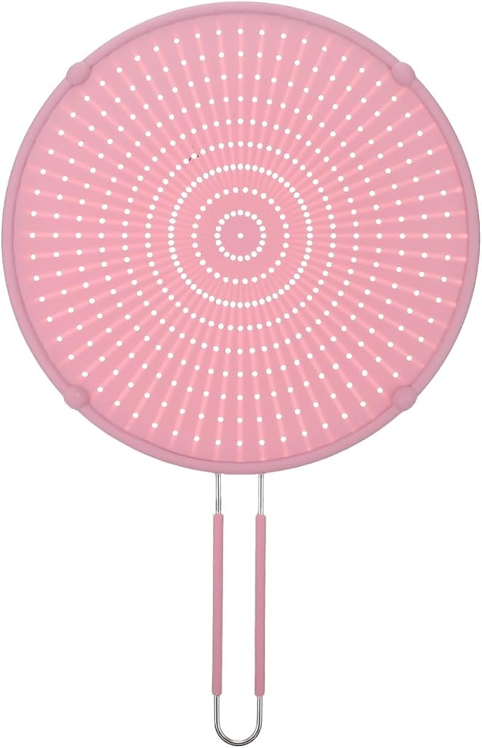 ABOOFAN 1pc Splatter Screen for 10-12'' Frying Pan, Silicone Splatter Guard by ABOOFAN