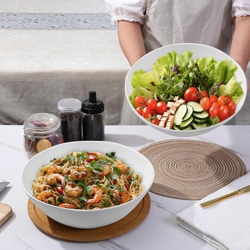 Melamine Serving Bowl, 2 Pack 12 inch Salad Bowls, Fruit bowl