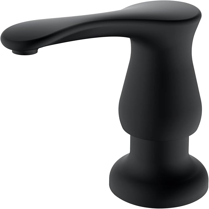 GAGALIFE Sink Soap Dispenser Matte Black, Built in Soap Dispenser by GAGALIFE