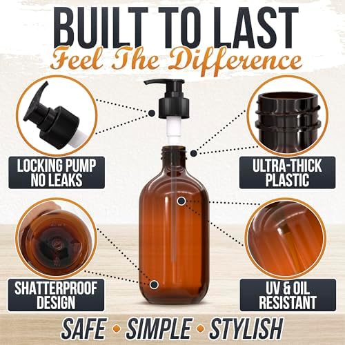 Plastic Soap Dispenser Set, 3 Pack, 16 Oz
