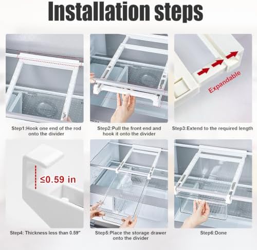 Refrigerator Organizers Storage Fridge Drawer, Storage Containers