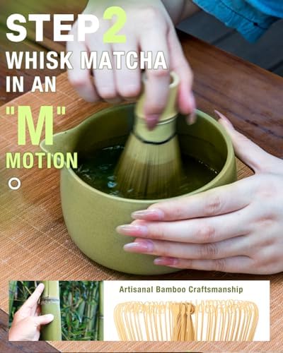 5-Piece Matcha Whisk Set, Green
