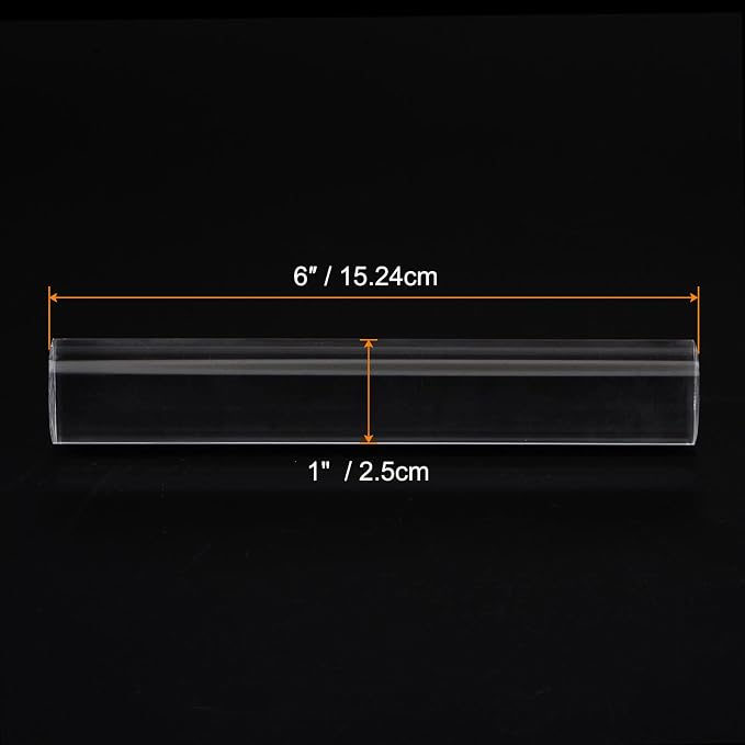 HARFINGTON Acrylic Clay Roller 6 Inch x 1 Inch Solid Non-Stick Plastic Round - Image 2