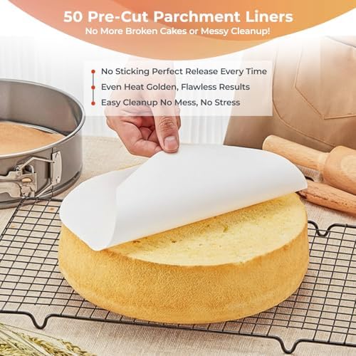 RFAQK 9 Inch Springform Pan Nonstick Leakproof - Spring Form Pan for
