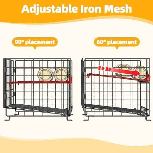 2-Pack Stackable Rack Organizer, Storage for Kitchen Pantry Cabinet, Holders for Food, Multifunctional Dispenser for Snacks Soda