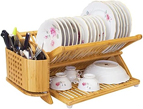 Totally Bamboo "Eco" Utensil, Flatware and Cutlery Drying Caddy for