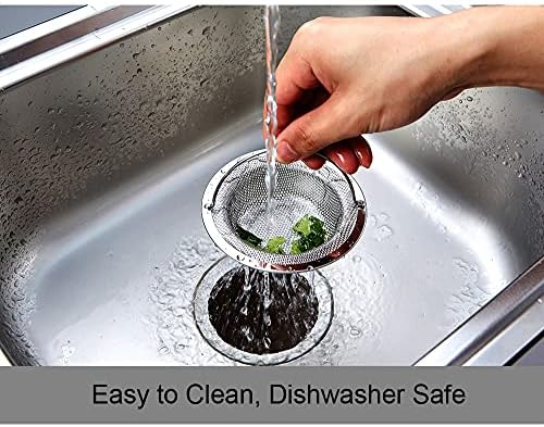 Kitchen Sink Strainer, 2-Pack, 4.5 Inch