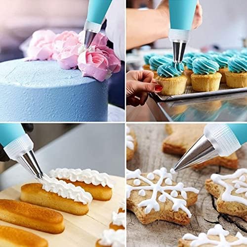 18 Inch Reusable Icing Bags 3-Pack Silicone Piping Bags, Large Pastry
