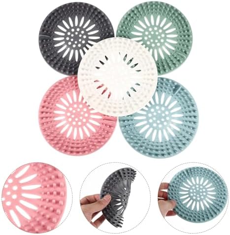 10pcs Hair Drain Catcher and Kitchen Sink Filter Drain Cover Set
