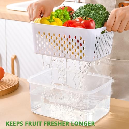 5-Piece Fruit Storage Containers with Removable Colander