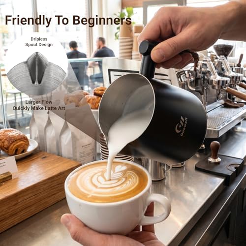Milk Frothing Pitcher 304 Stainless Steel Espresso Steaming Pitcher