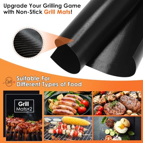 Yoehka 34-Piece BBQ Grilling Accessories Set, Brown