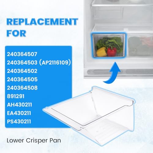 KUAFU 240364503 Crisper Drawer Compatible with Frigidaire Refrigerator