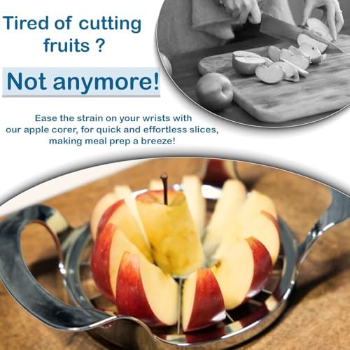 Apple Slicer and Corer - 12 Blade Extra Large, Stainless Steel Apple