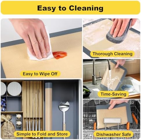 Silicone Baking Mat, 3 Pac Silicone Cookie Sheets for 2 Baking 16.5"L