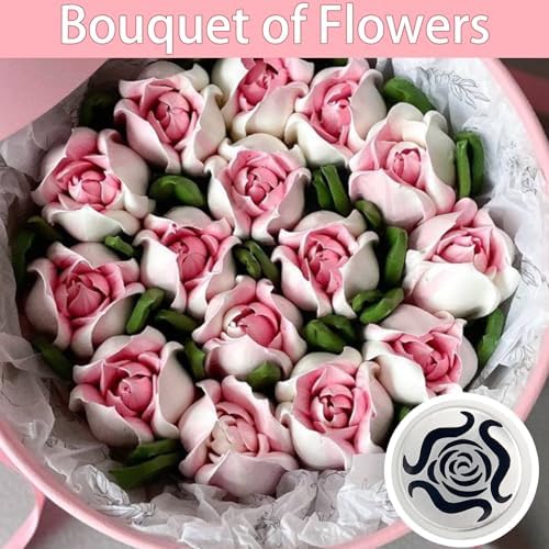 6PCS Extra Large Russian Piping Tips Set, Stainless Steel Flower Icing